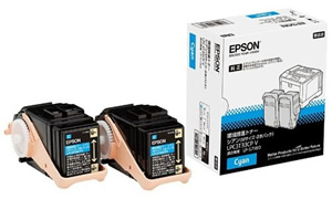 エプソン（Epson)純正LPC3T33CPV 環境推進トナー(青・シアン)2本パック(Mサイズ)