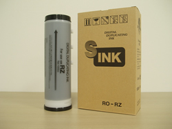 リソー（Riso)汎用品Zインク 黒 / Zインク HD 黒 (S-4253 / 4841 / 2378) (1箱6本入り)
